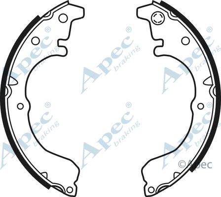 APEC BRAKING Комплект тормозных колодок SHU525